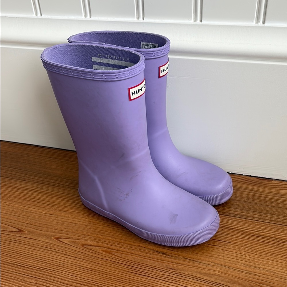 Hunter Purple Rain & Snow Boots Matte Finish